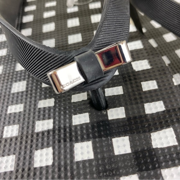 COACH THONG BOW SANDALS-SLIP ON SHOES SIZE 9-10 - Picture 6 of 7